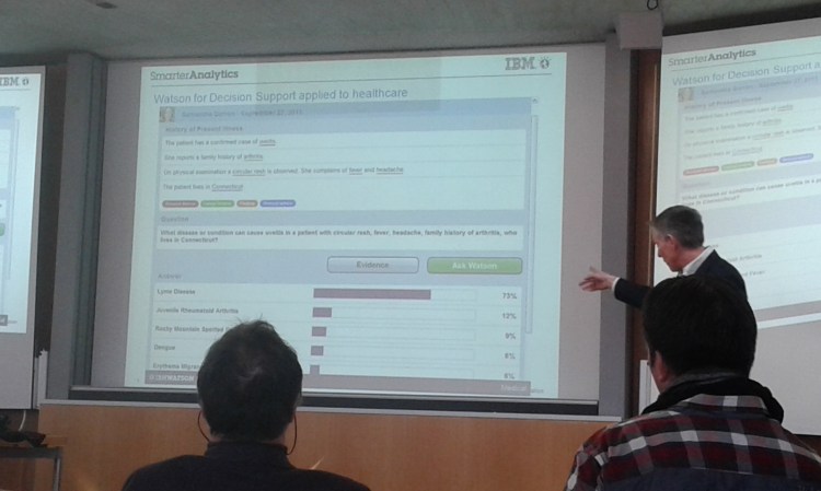 IBM Watson presentation at the University of St Gallen